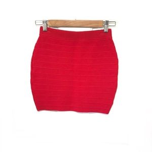 LF Seek the Label red bandage mini skirt NWT